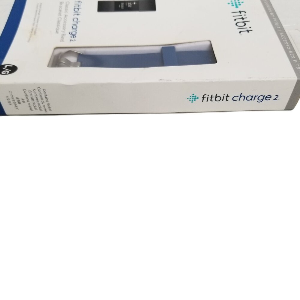 Fitbit Charge 2 Classic Band Large Blue New In Box Accessory Replacement - Picture 7 of 7
